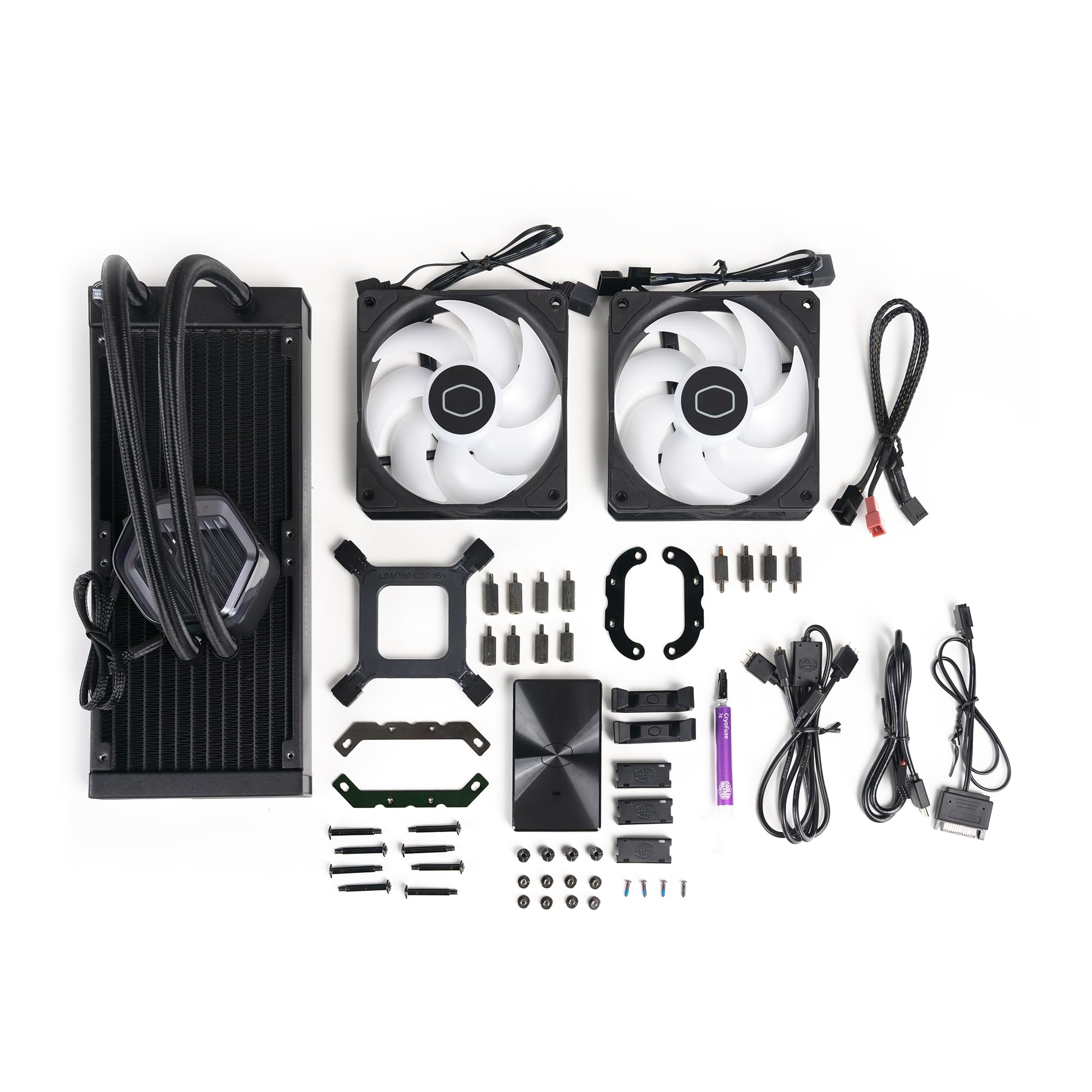 Cooler Master 240 Atmos High Performance Close-Loop AIO Liquid Cooler, R9|i7 Dual Chamber Pump, Customize Cover, Sickleflow Edge PWM, aRGB Lighting, AMD Ryzen AM5|4, Intel LGA 1851|1700 Platform - Image 14