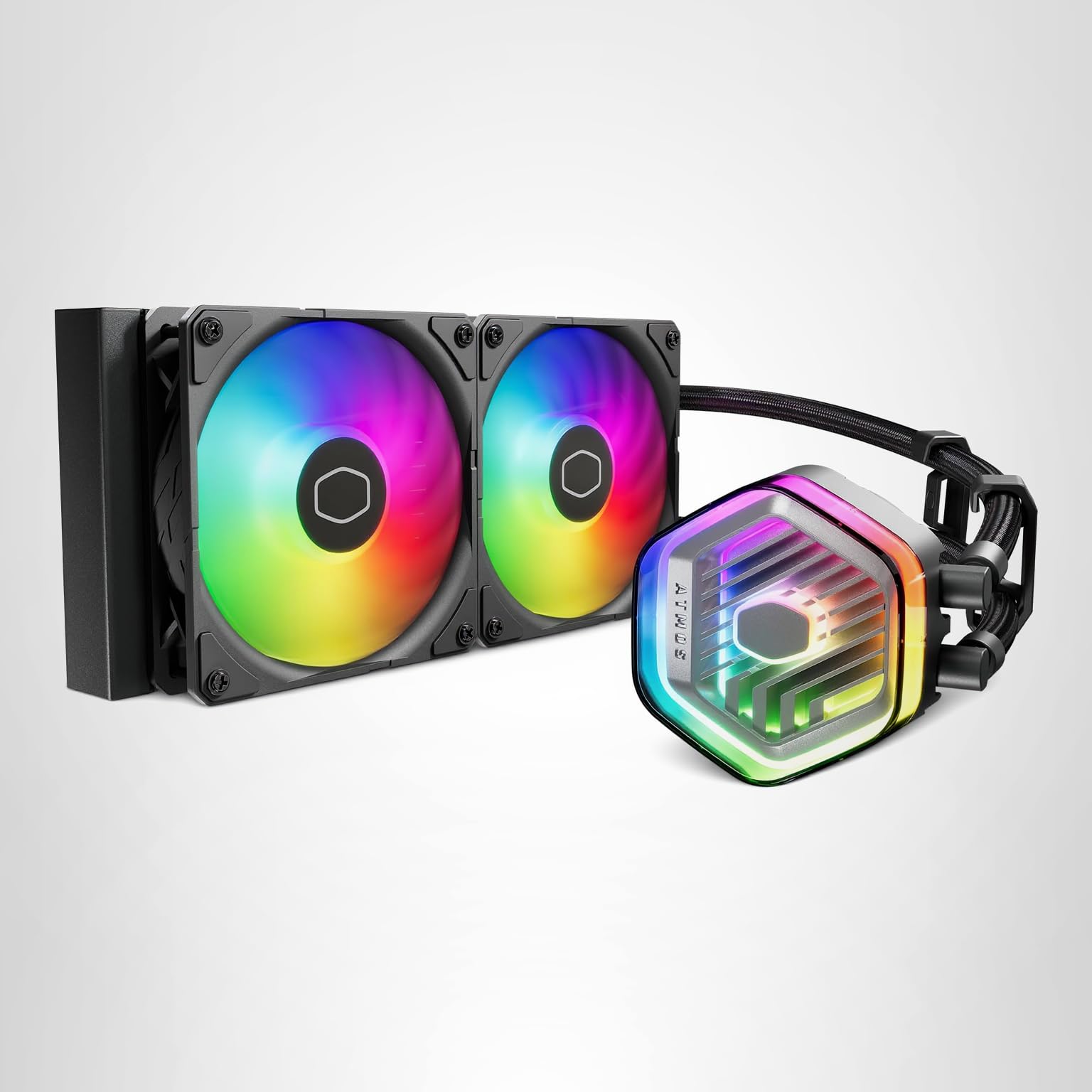 Cooler Master 240 Atmos High Performance Close-Loop AIO Liquid Cooler, R9|i7 Dual Chamber Pump, Customize Cover, Sickleflow Edge PWM, aRGB Lighting, AMD Ryzen AM5|4, Intel LGA 1851|1700 Platform - Image 15