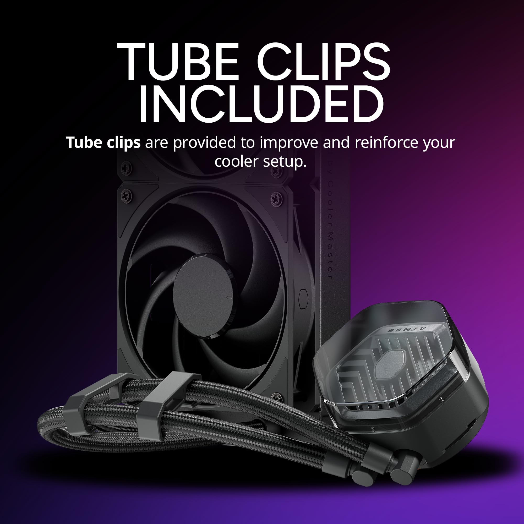 Cooler Master 360 Atmos Stealth Performance-Driven Close-Loop AIO Liquid Cooler, R9|Ultra 9, Dual Chamber Pump, 360 Radiator, Mobius PWM Fans, AMD Ryzen AM5|4, Intel LGA 1851|1700 Platform - Image 9