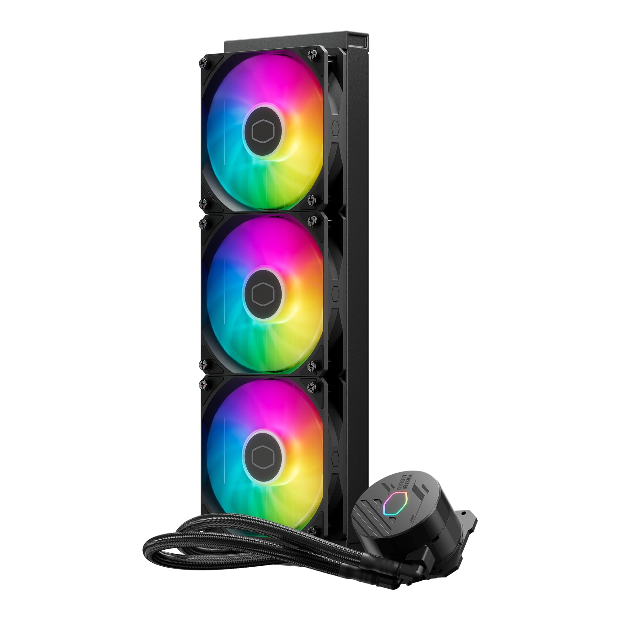 Cooler Master 360L Core AIO CPU Liquid Cooler – 360mm Radiator, 3x ARGB PWM Fans, Patented Gen S Dual-Chamber Pump, Quiet Cooling & Easy Installation, AMD AM5/AM4 & Intel LGA 1851/1700, Black - Image 10