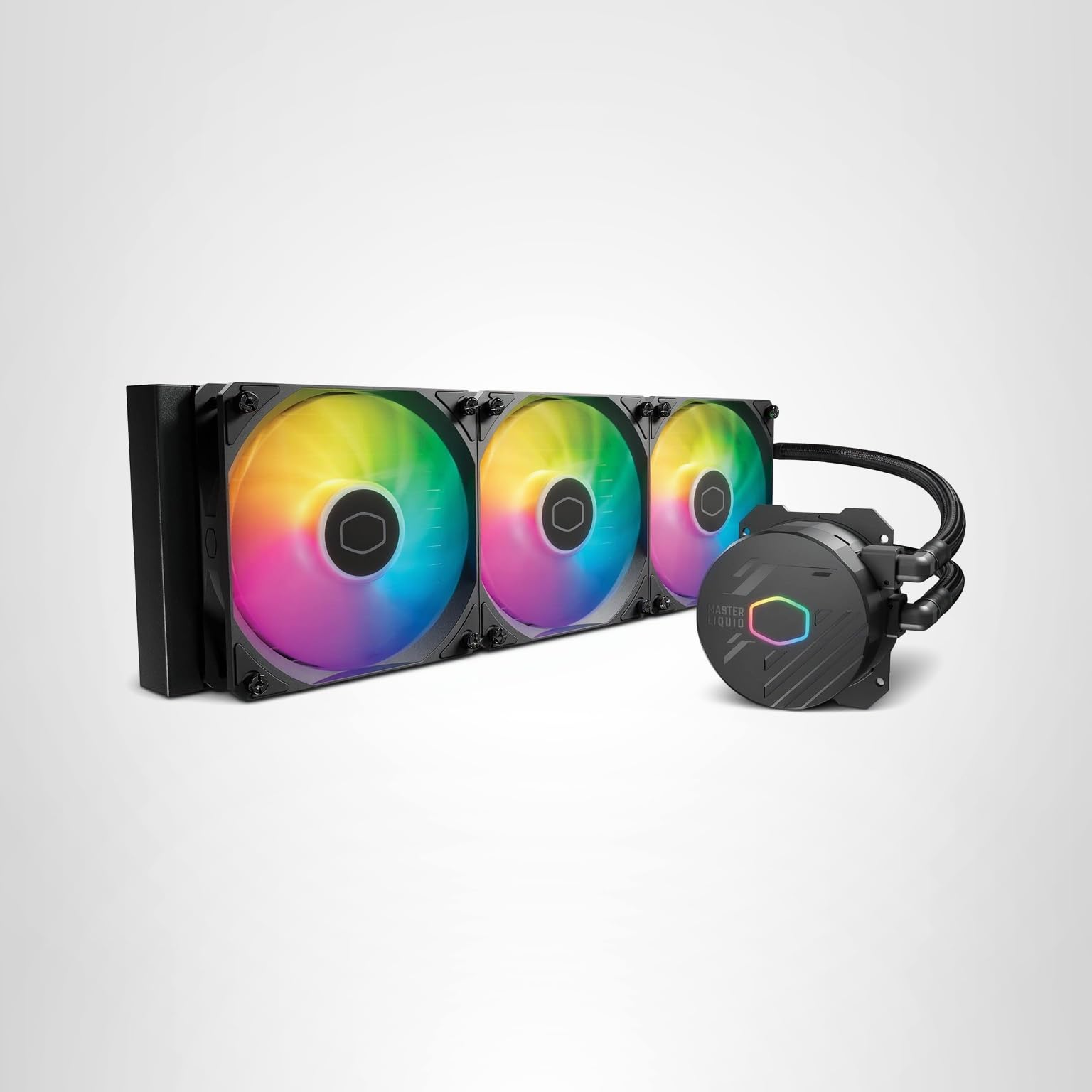 Cooler Master 360L Core AIO CPU Liquid Cooler – 360mm Radiator, 3x ARGB PWM Fans, Patented Gen S Dual-Chamber Pump, Quiet Cooling & Easy Installation, AMD AM5/AM4 & Intel LGA 1851/1700, Black - Image 13