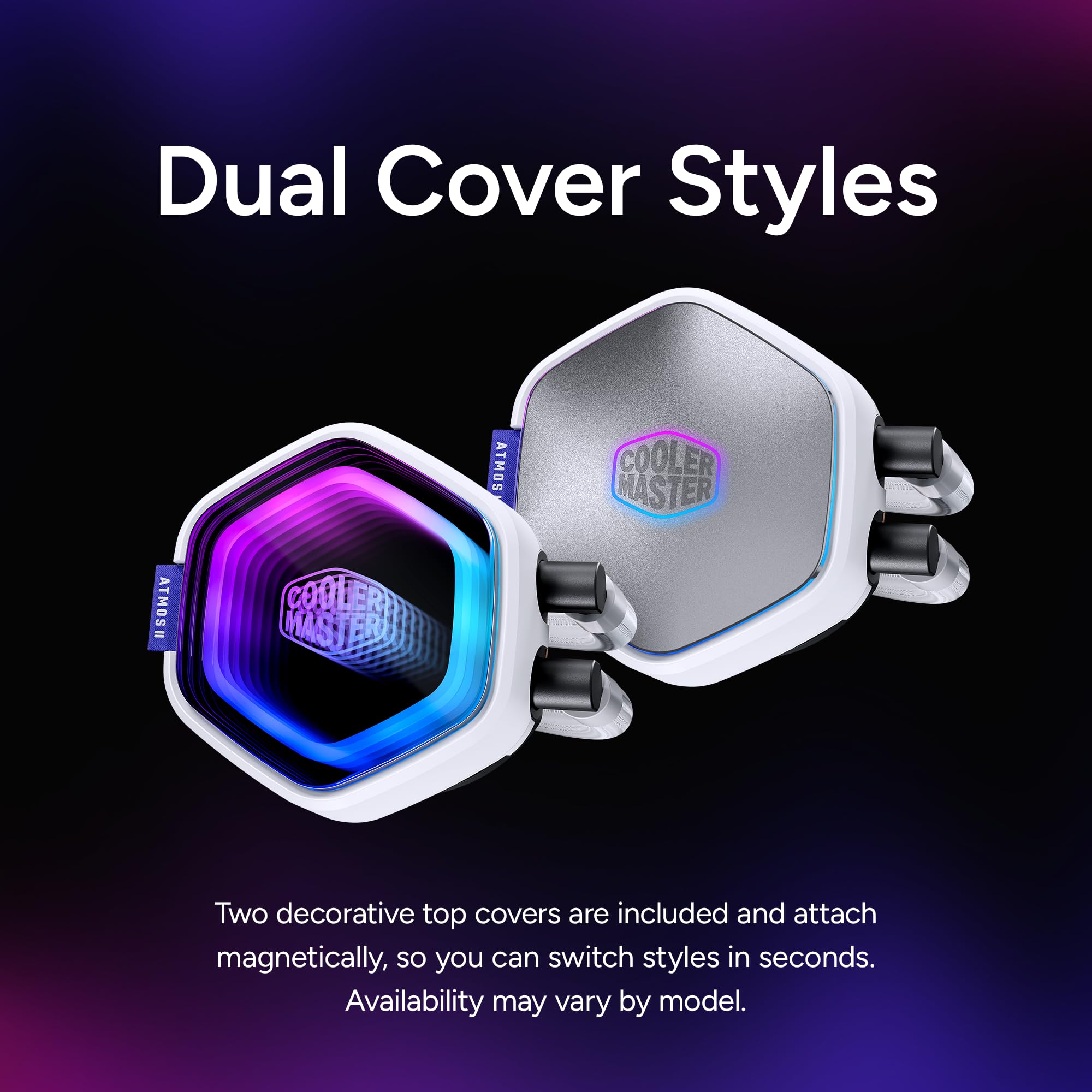 Cooler Master Atmos II 360 VRM AIO CPU Liquid Cooler – 360mm Radiator with VRM Cooling Fan, 3X ARGB PWM Fans, Dual-Chamber Pump, Ultra-Quiet Performance, AMD AM5/AM4 & Intel LGA 1851/1700, White - Image 8