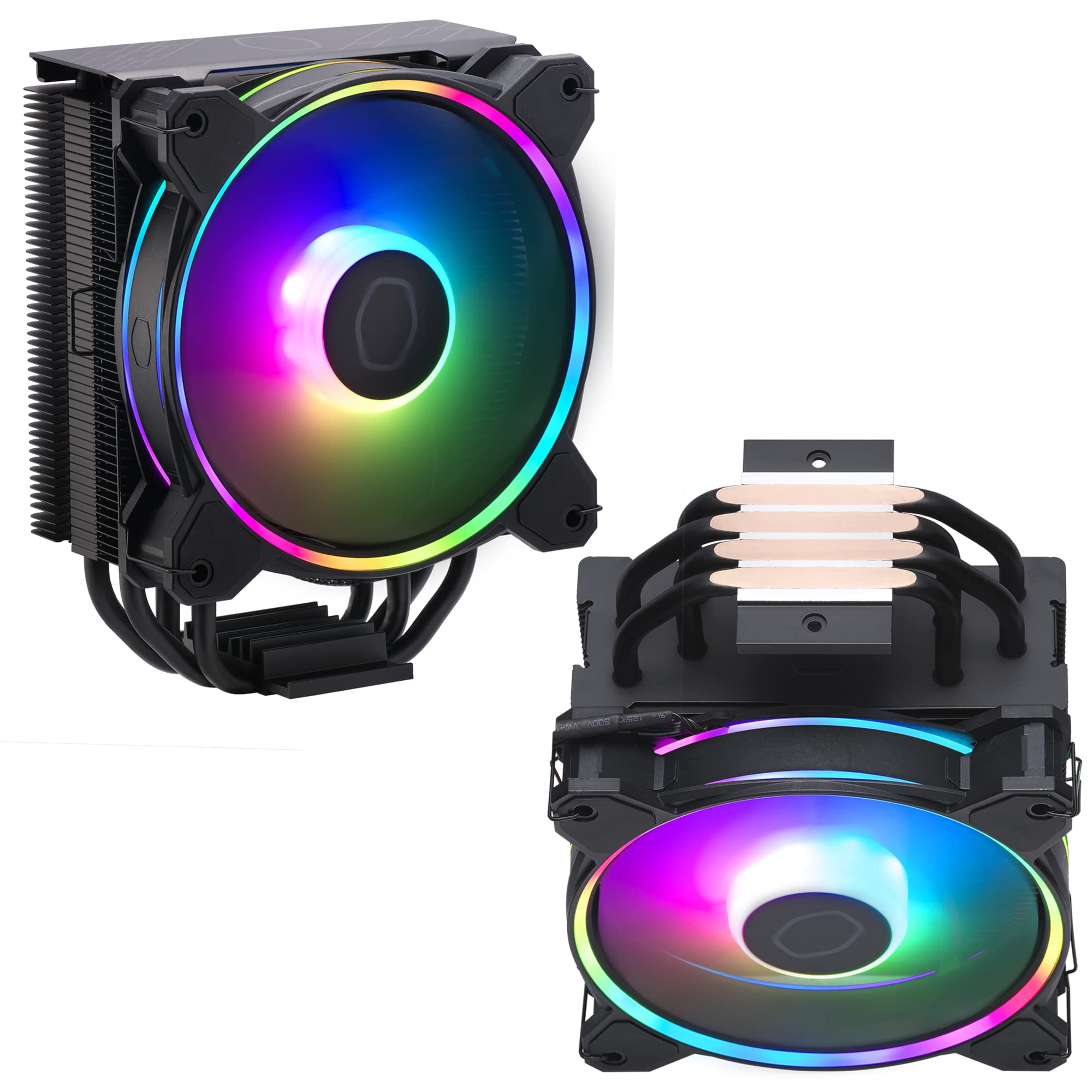 Cooler Master Hyper 212 Halo ARGB CPU Air Cooler – 120mm High Performance PWM Fan, 4 Copper Heat Pipes, Sleek Design Top Cover, Low Noise & Easy Installation, AMD AM5/AM4 & Intel LGA 1851/1700, Black - Image 13