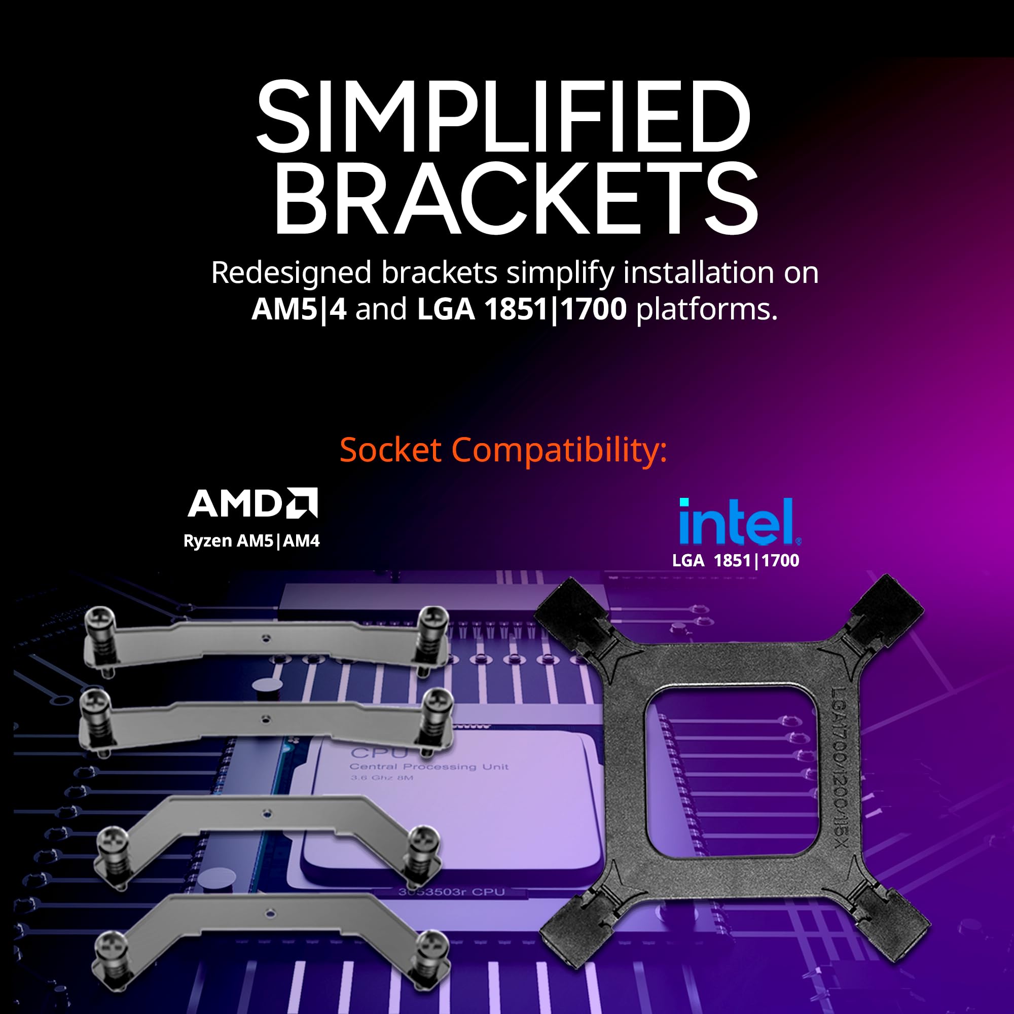Cooler Master Hyper 411 Nano CPU Air Cooler, SickleFlow 92 PWM Fan, 4 Copper Heat Pipes, 136mm Tall, Sleek Top Cover, AMD Ryzen AM5|AM4, Intel LGA 1851|1700 Brackets - Image 6