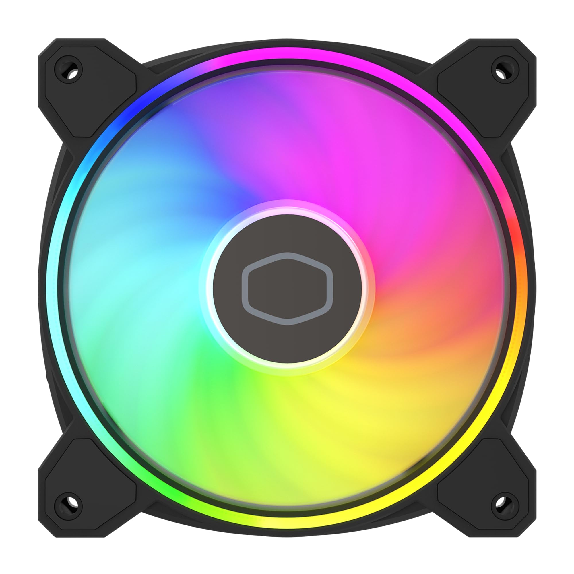 Cooler Master MF120 Halo² 3in1 PC Case|Liquid Cooler|Air Cooler Fan, 120mm Fan, Dual-Loop aRGB Rings, Dynamic PWM 2,050 RPM, Air Balance Blades, aRGB Lighting, Hybrid Frame - Image 11