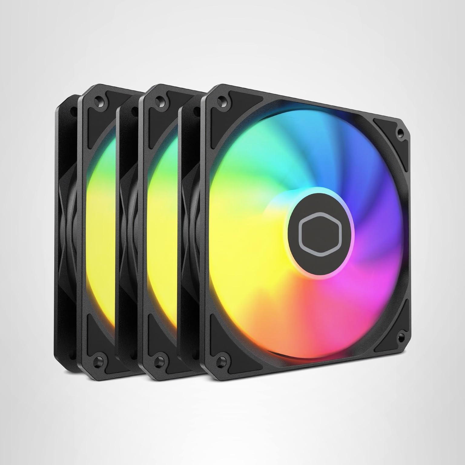 Cooler Master MF120 Lite 120mm PC Case Fan|Liquid Cooler|Air Cooler 3-Pack, 120mm aRGB Lighting, aRGB Splitter, Dynamic PWM 1,750 RPM, Air Balance Blades, Hybrid | PBT Frame - Image 13