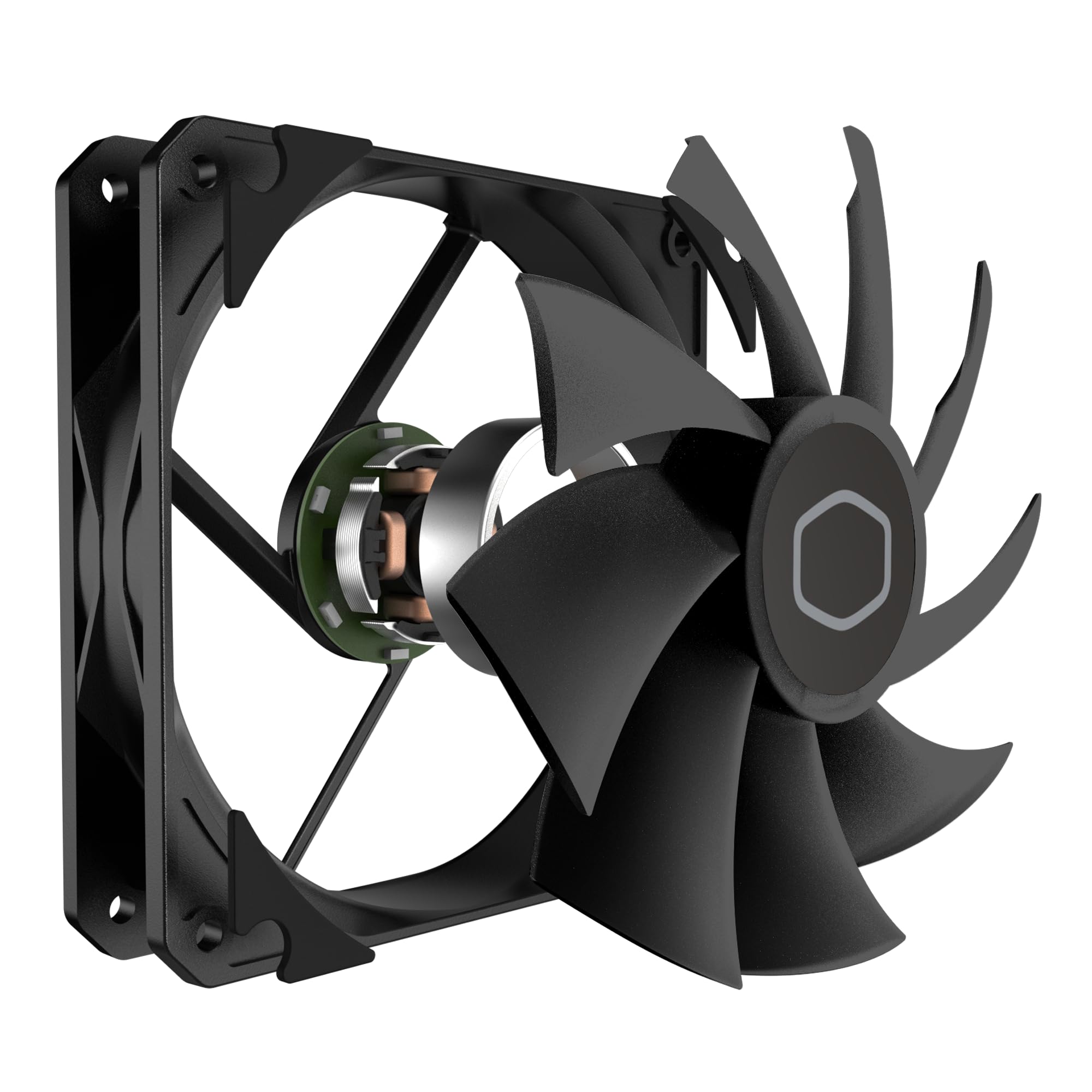 Cooler Master MF120 Lite Black Case|Liquid Cooler|Air Cooler Fan, 120mm Fan, Dynamic PWM 1,750 RPM, Air Balance Blades, Hybrid | PBT Frame - Image 12