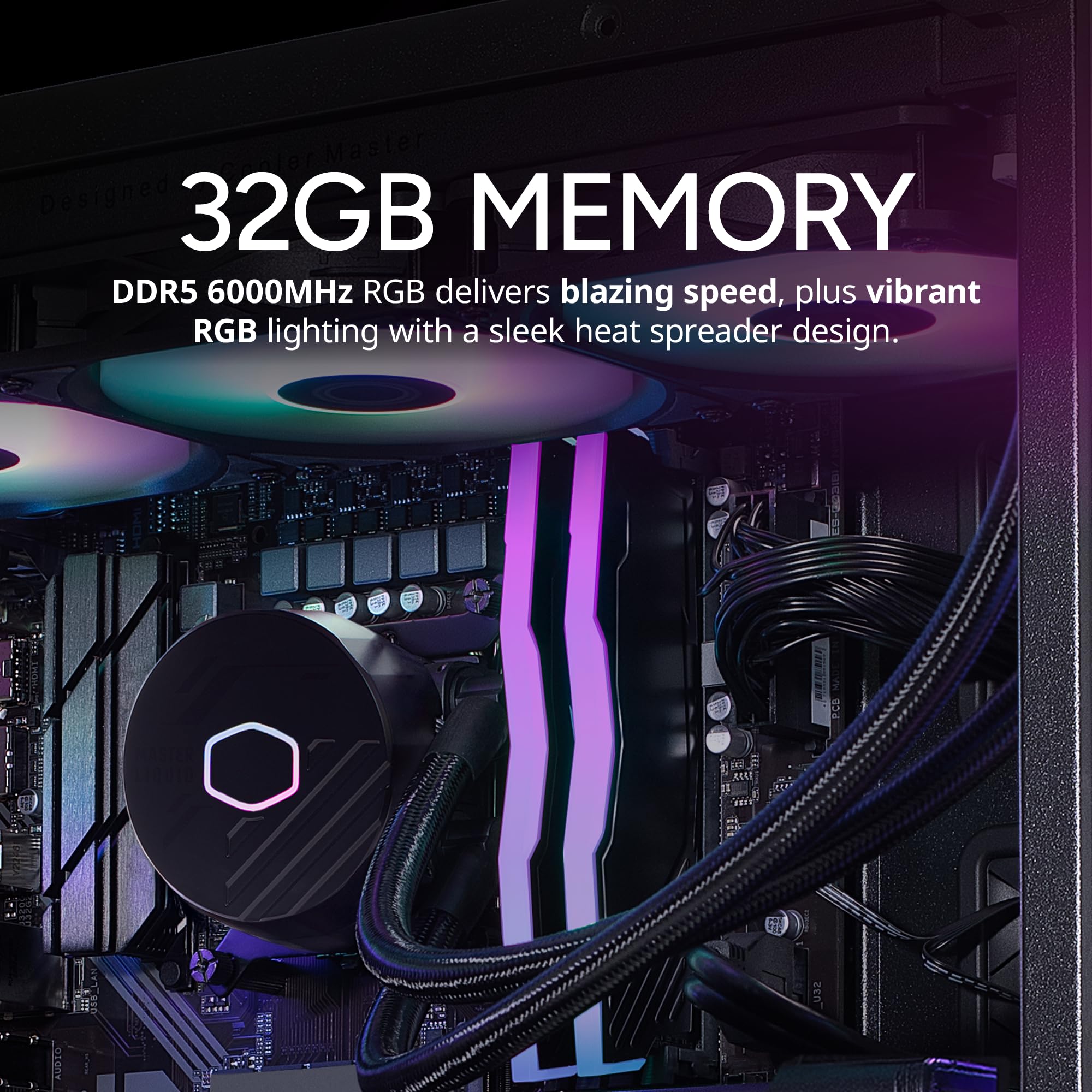 Cooler Master TD5 Pro Gaming PC – AMD RYZEN 7 9800X3D, NVIDIA GeForce RTX 5080 16GB, 32GB DDR5 6000MHz, 2TB Gen4 M.2, Windows 11, MWE Gold 850 V3 PSU, ATX Desktop PC - Image 5